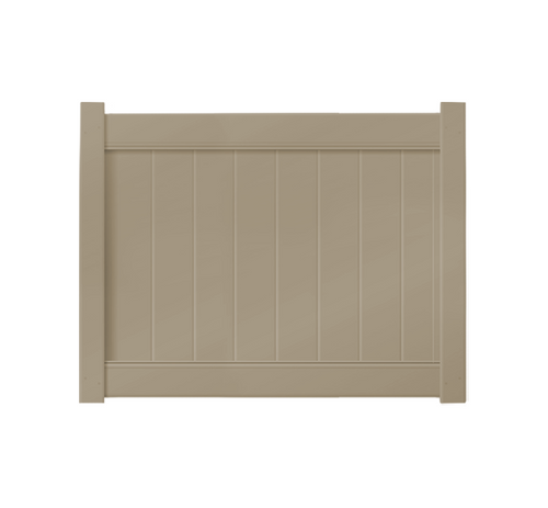 5' x 4' Khaki Single Swing Vinyl Gate