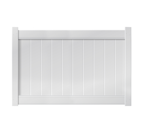 6' X 4' White Single Swing Vinyl Gate