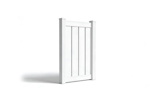 4' Tall x 3' Wide Single Swing Vinyl Gate For Vinyl Fences (AFC-0304) - White