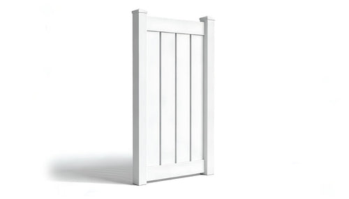 6' Tall x 3' Wide Single Swing Vinyl Gate For Vinyl Fences (AFC-C62) - White