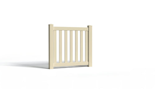 3' Tall x 4' Wide Single Swing Vinyl Gate For Vinyl Fences (AFC-16) - Tan