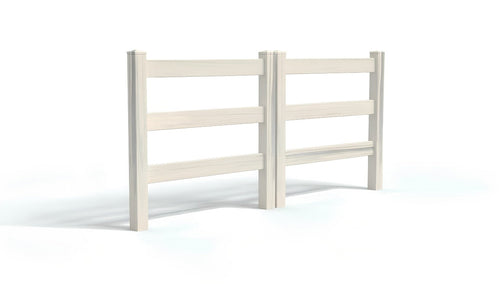 5' Tall x 8' Wide Double Drive Swing Vinyl Gate For Vinyl Fences (AFC-19A) - Aspen Latte