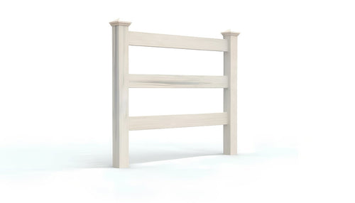 5' Tall x 4' Wide Single Swing Vinyl Gate For Vinyl Fences (AFC-19A) - Aspen Latte