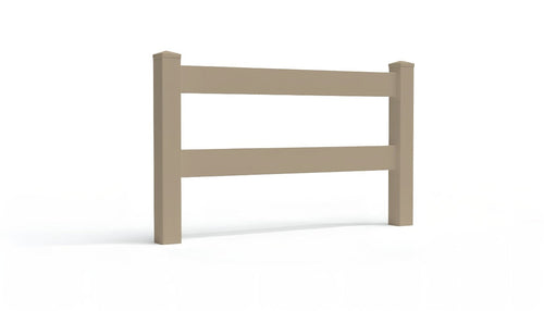 3' Tall x 4' Wide Single Swing Vinyl Gate For Vinyl Fences (AFC-302) - Adobe
