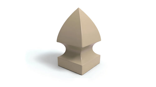 4" Gothic Post Cap For Vinyl Fences - BUY PER PIECE (EACH) / Adobe