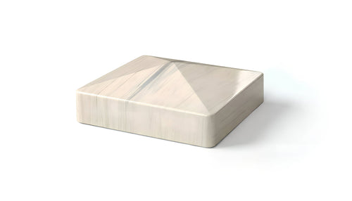 4" External Pyramid Post Cap For Vinyl Fences - BUY PER PIECE (EACH) / Aspen Latte