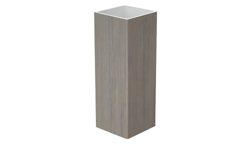 4" x 4" x 72" x .135 Standard Blank Post For Vinyl Fences - BUY PER PIECE (EACH) / Chai Gray