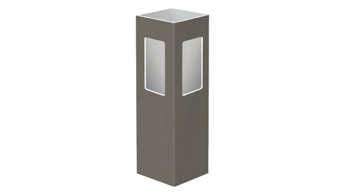 5" x 5" x 84" x .150 Corner Post For Vinyl Fences (AFC-003) - BUY PER PIECE (EACH) / Dark Gray