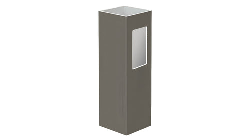 5" x 5" x 96" x .150 End Post For Vinyl Fences (AFC-034) - BUY PER PIECE (EACH) / Dark Gray