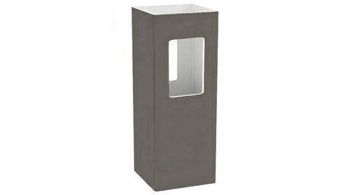 4" x 4" x 72" x .135 Line Post For Vinyl Fences (AFC-15) - BUY PER PIECE (EACH) / Dark Gray