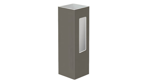 5" x 5" x 60" x .150 End Post For Vinyl Fences (AFC-302) - BUY PER PIECE (EACH) / Dark Gray