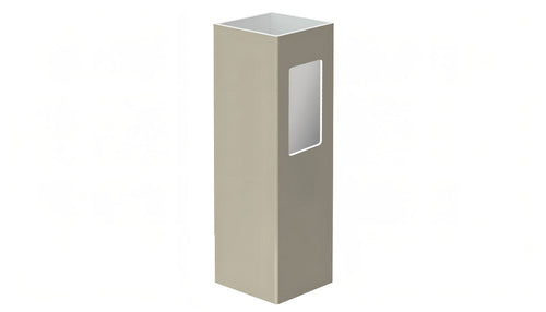 4" x 4" x 72" x .135 End Post For Vinyl Fences (AFC-15) - BUY PER PIECE (EACH) / Light Gray