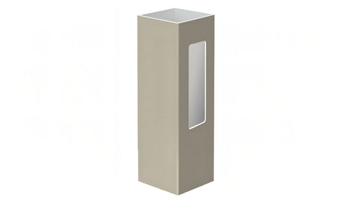 5" x 5" x 60" x .150 End Post For Vinyl Fences (AFC-302) - BUY PER PIECE (EACH) / Light Gray
