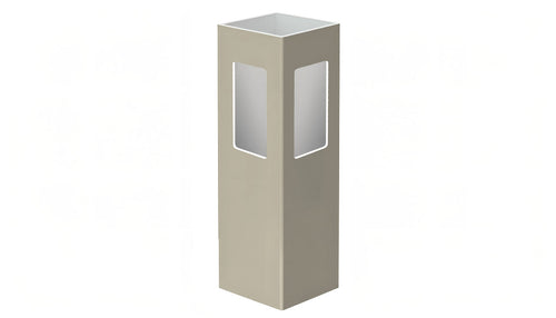 4" x 4" x 72" x .135 Corner Post For Vinyl Fences (AFC-17) - BUY PER PIECE (EACH) / Light Gray