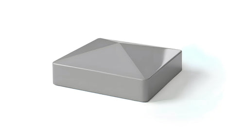 4" External Pyramid Post Cap For Vinyl Fences - BUY PER PIECE (EACH) / Light Gray