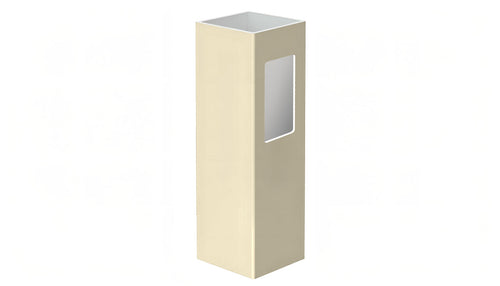 5" x 5" x 96" x .150 End Post For Vinyl Fences (AFC-013) - BUY PER PIECE (EACH) / Tan