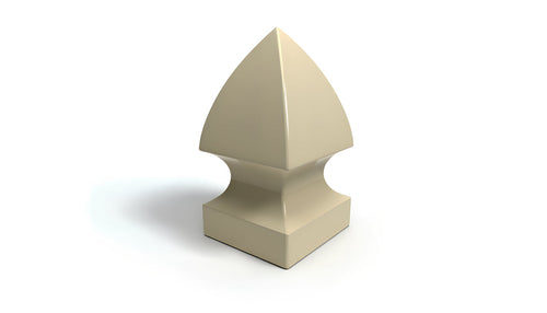 4" Gothic Post Cap For Vinyl Fences - BUY PER PIECE (EACH) / Tan