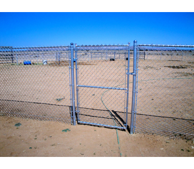 60" Tall - Commercial Chain Link Single Swing Gate - 3' x 5'