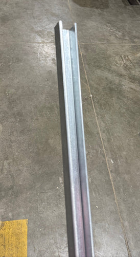 1-1/2" x 5-1/2" x 94-1/2" Steel Rail Insert for Vinyl Fences - BUY PER PIECE (EACH)