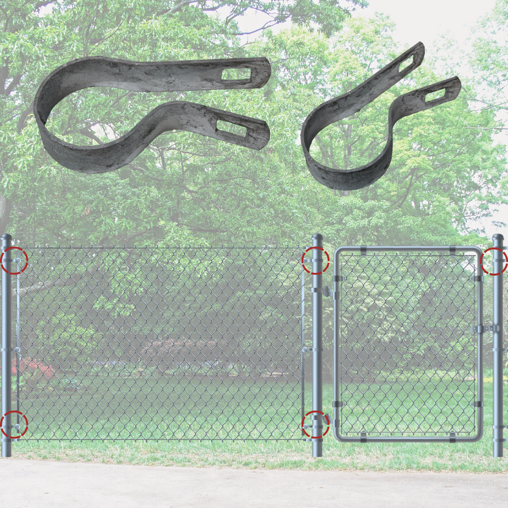 MTB SUPPLY Galvanized Chain Link Fence Tension Band 2-3/8 - View #5