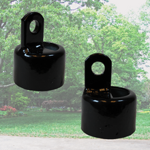 1-5/8" Black Combo Rail End