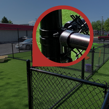 1-5/8" Black Combo Rail End
