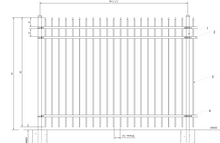 [200 Feet Of Fence] 6' Tall Ornamental Spear Top Complete Fence Package