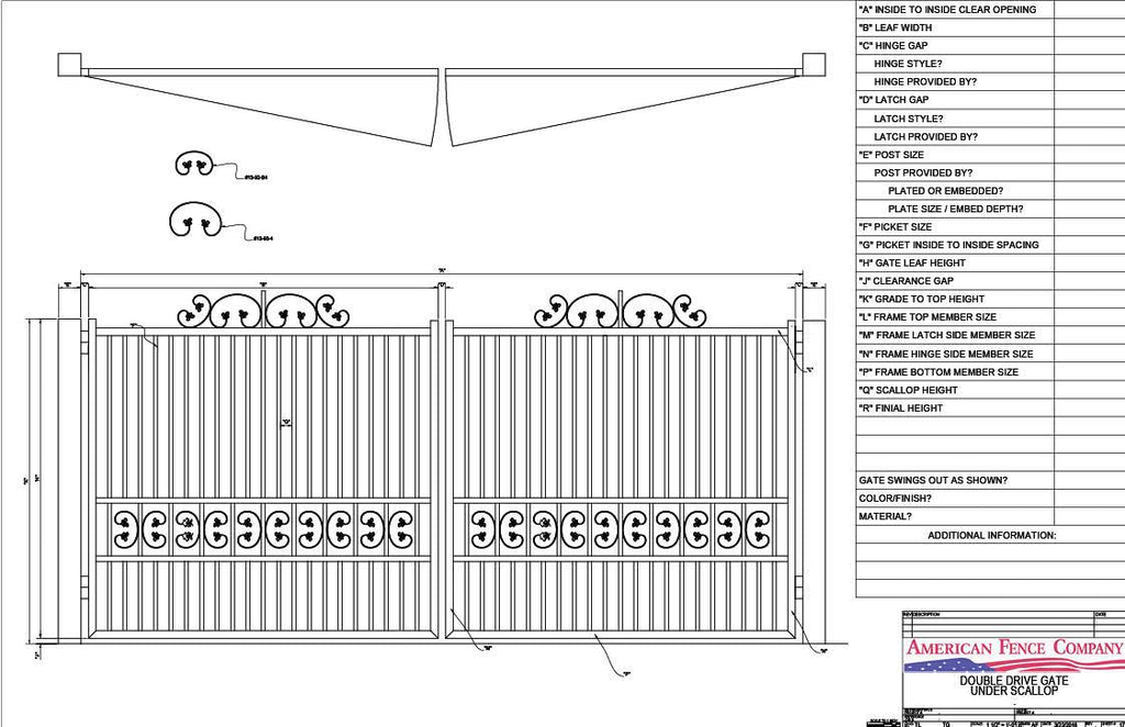 Butterfly Ribbon Double Drive Gate – America's Fence Store