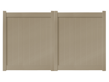 6' Tall x 8' Wide Double Drive Swing Vinyl Gate For Vinyl Fences