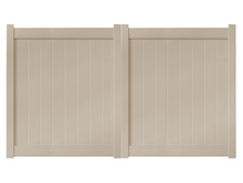 6' Tall x 8' Wide Double Drive Swing Vinyl Gate For Vinyl Fences