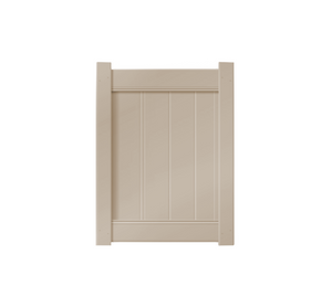 3’ x 4’ Sandstone Single Swing Vinyl Gate