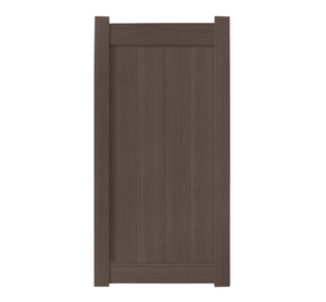 3' x 6' Chestnut Brown Single Swing Vinyl Gate (AFC-025si)