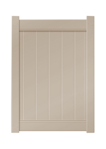 3’ x 6’ Sandstone Single Swing Vinyl Gate