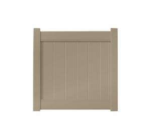 4' x 4' Khaki Single Swing Vinyl Gate