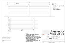 [150 Feet of Fence] 5' tall 3-Rail Ranch Rail AFC-19A Vinyl Complete Fence Package