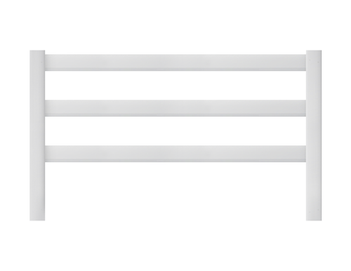 4’ x 5’ Ranch Rail Single Swing Vinyl Fence Gate White (K-19A)