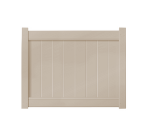 5’ x 4’ Sandstone Single Swing Vinyl Gate