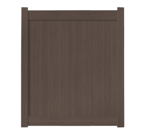 5' x 6' Chestnut Brown Single Swing Vinyl Gate (AFC-025si)