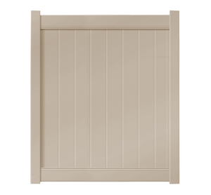 5’ x 6’ Sandstone Single Swing Vinyl Gate