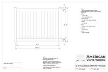 [250 Feet of Fence] 6' Tall Privacy AFC-373 Vinyl Complete Fence Package