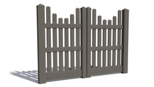 5' Tall x 6' Wide Double Drive Swing Vinyl Gate For Vinyl Fences (AFC-003)