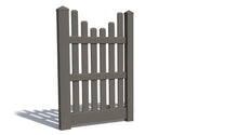 5' Tall x 3' Wide Single Swing Vinyl Gate For Vinyl Fences (AFC-003)