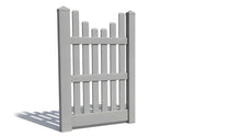 5' Tall x 3' Wide Single Swing Vinyl Gate For Vinyl Fences (AFC-003)