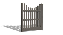 5' Tall x 4' Wide Single Swing Vinyl Gate For Vinyl Fences (AFC-003)