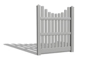 5' Tall x 4' Wide Single Swing Vinyl Gate For Vinyl Fences (AFC-003)