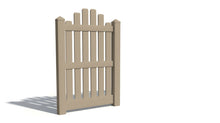 5' Tall x 3' Wide Single Swing Vinyl Gate For Vinyl Fences (AFC-004)