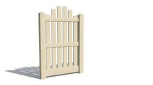 5' Tall x 3' Wide Single Swing Vinyl Gate For Vinyl Fences (AFC-004)