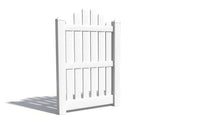 5' Tall x 3' Wide Single Swing Vinyl Gate For Vinyl Fences (AFC-004)