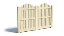 5' Tall x 8' Wide Double Drive Swing Vinyl Gate For Vinyl Fences (AFC-004)