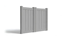 5' Tall x 6' Wide Double Drive Swing Vinyl Gate For Vinyl Fences (AFC-006)